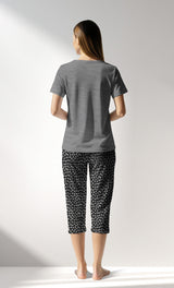 Woman Supreme TinyHearts Capri Set - A-ANTRASIT MEL - Image 3