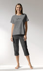 Woman Supreme TinyHearts Capri Set - A-ANTRASIT MEL - Image 1
