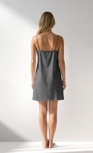 Woman Supreme TinyHearts Thin Strap Tunic - A-ANTRASIT MEL - Image 3