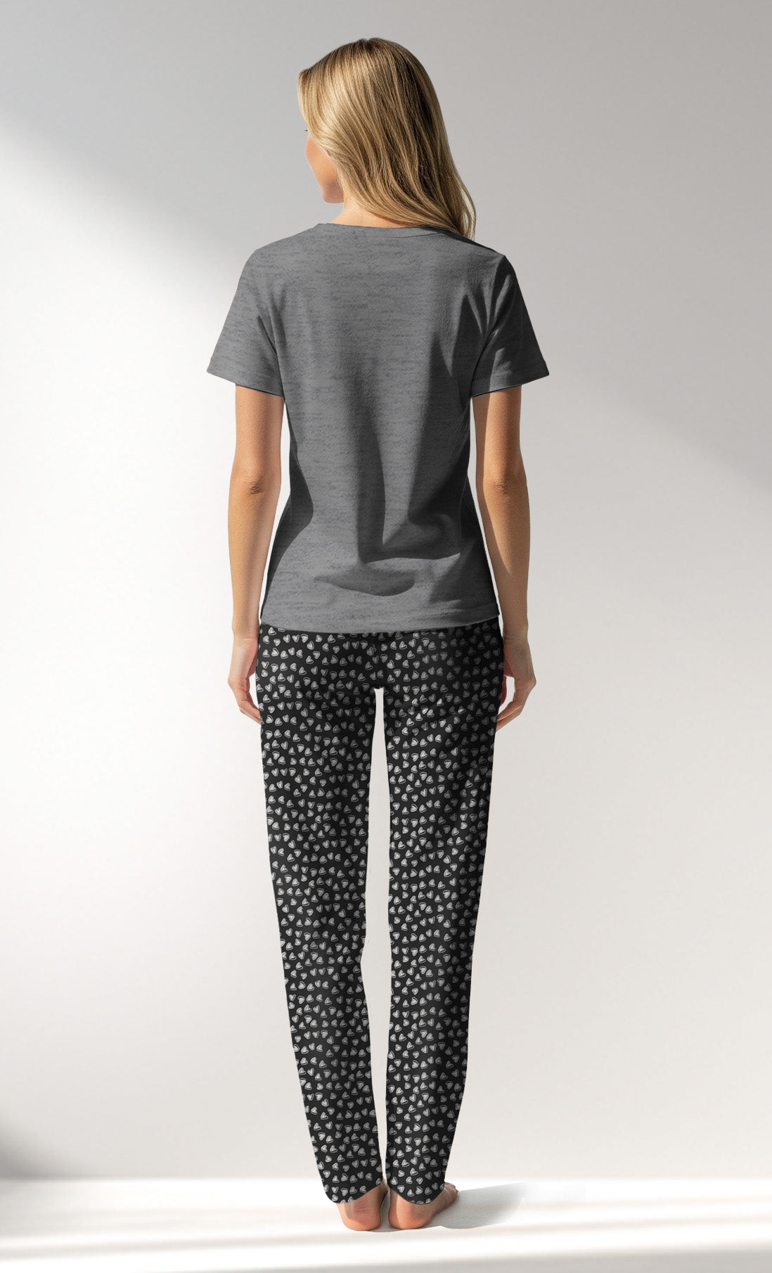 Woman Supreme TinyHearts Pyjama Set - A-ANTRASIT MEL - Image 3