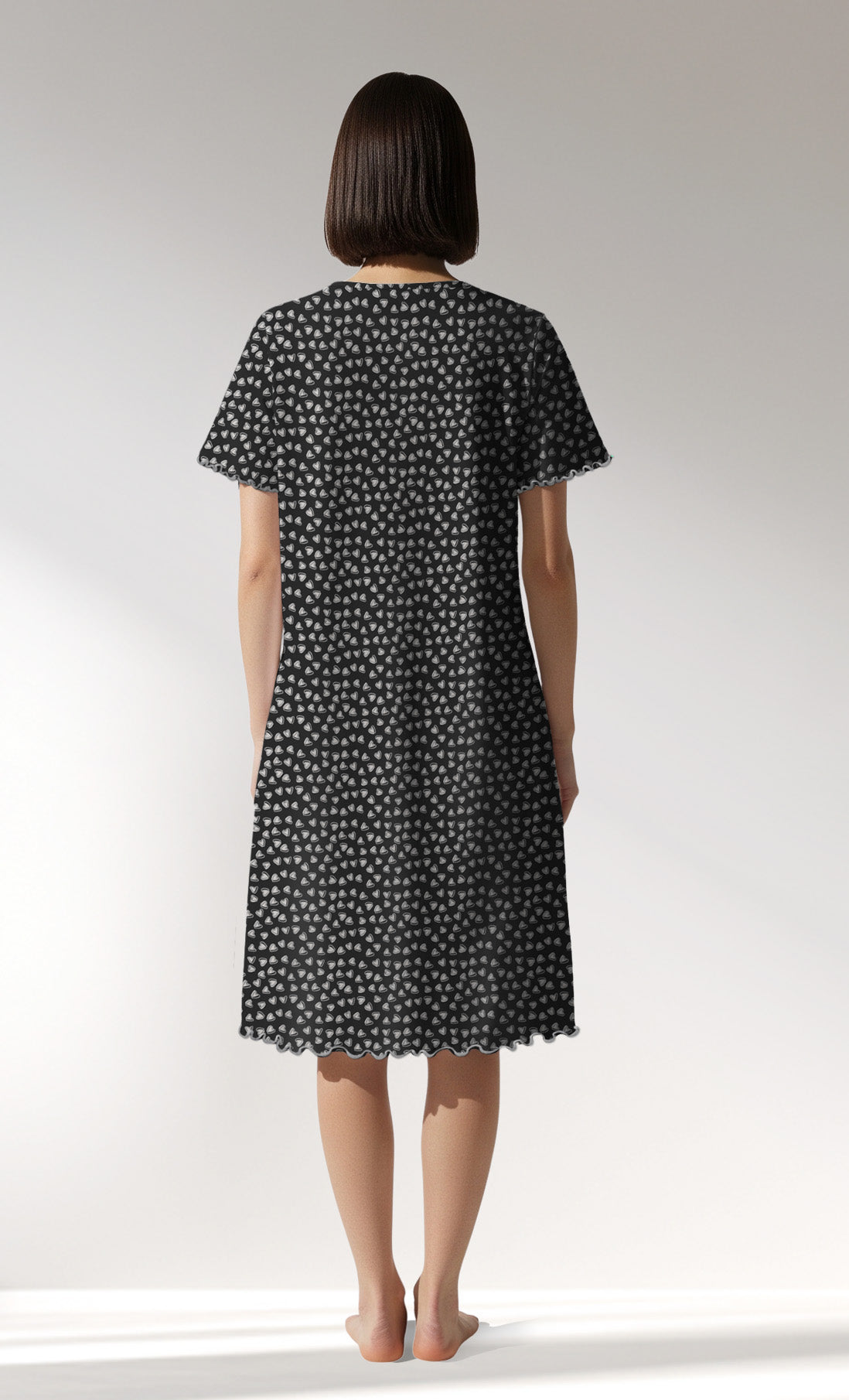 Woman Supreme TinyHearts V Neck Tunic - ROTASYON - Image 3