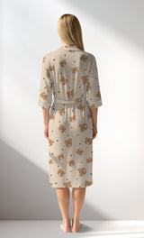 Woman Supreme TeddyDream Dressing Gown - ROTASYON - Image 3
