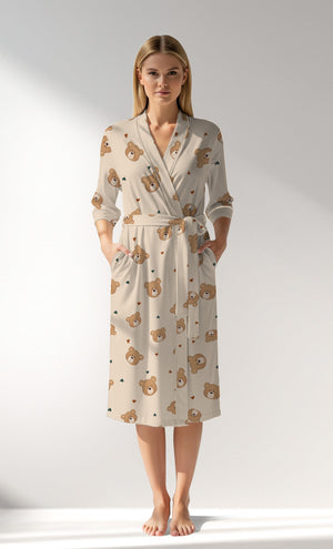 Woman Supreme TeddyDream Dressing Gown - ROTASYON - Image 1