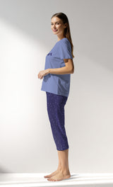 Woman Supreme PurpleStar Capri Set - A-19-3947 - Image 2