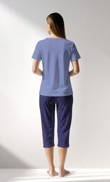 Woman Supreme PurpleStar Capri Set - A-19-3947 - Image 3