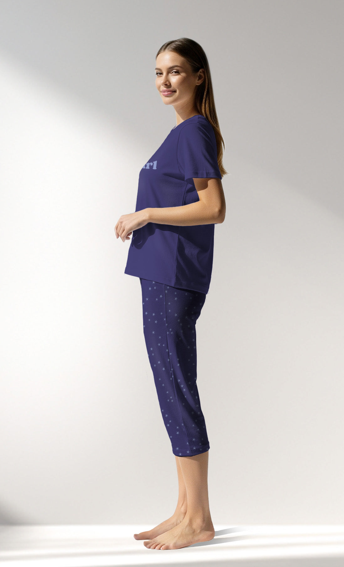 Woman Supreme PurpleStar Capri Set - B-16-3925 - Image 2