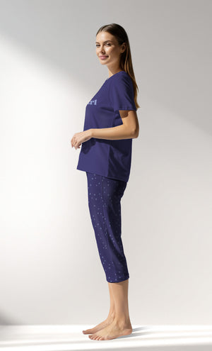 Woman Supreme PurpleStar Capri Set - B-16-3925 - Image 2