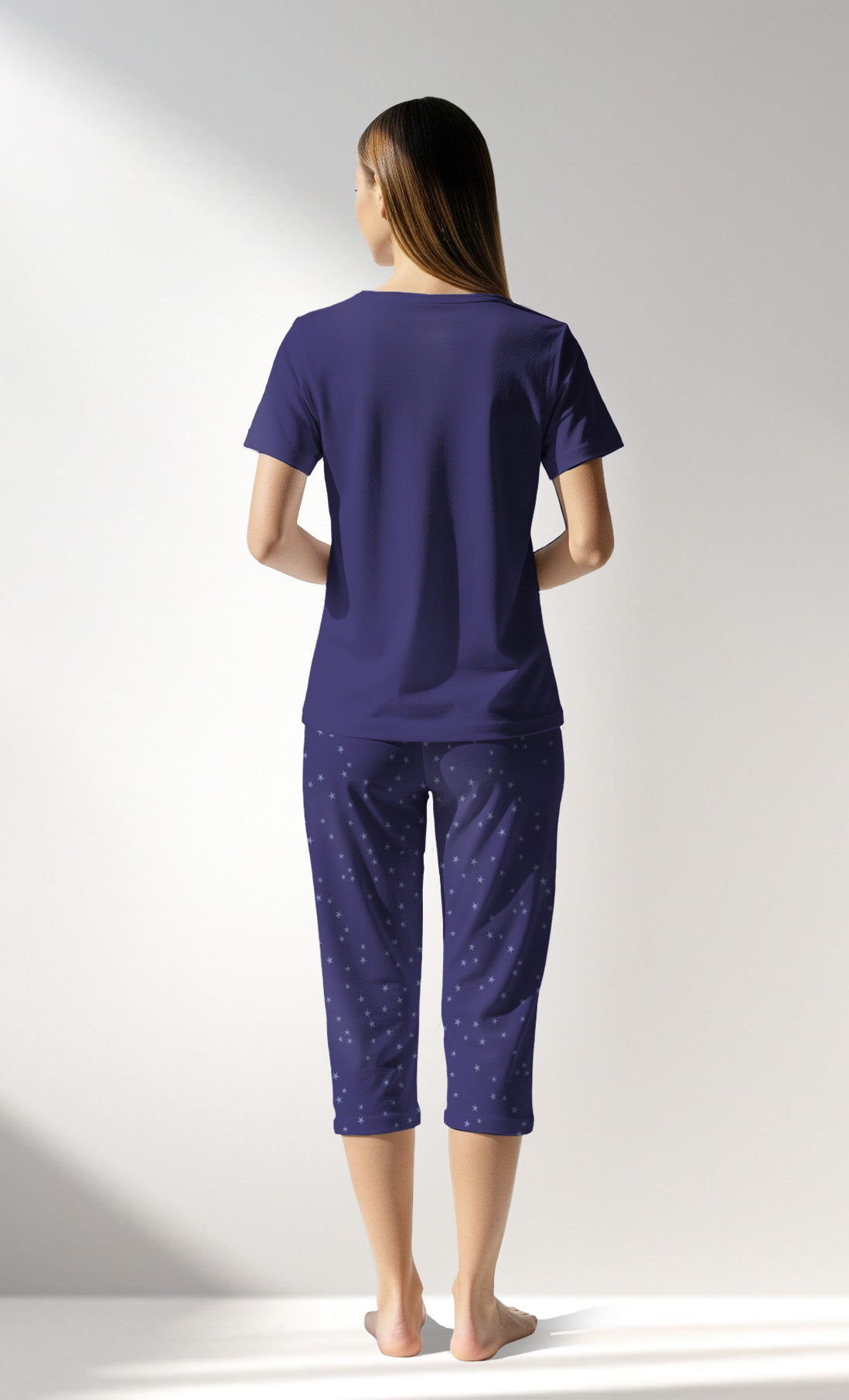 Woman Supreme PurpleStar Capri Set - B-16-3925 - Image 3