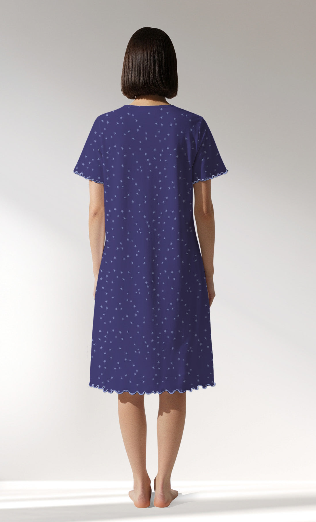 Woman Supreme PurpleStar V Neck Tunic - ROTASYON - Image 3