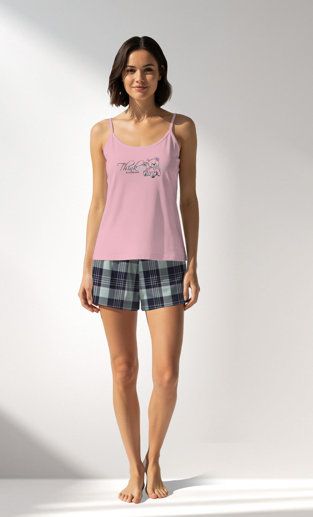 Woman Supreme JustEnjoy Thin Strap Short Set - B-13-1906 - Image 1