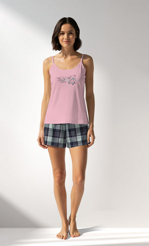 Woman Supreme JustEnjoy Thin Strap Short Set - B-13-1906 - Image 1