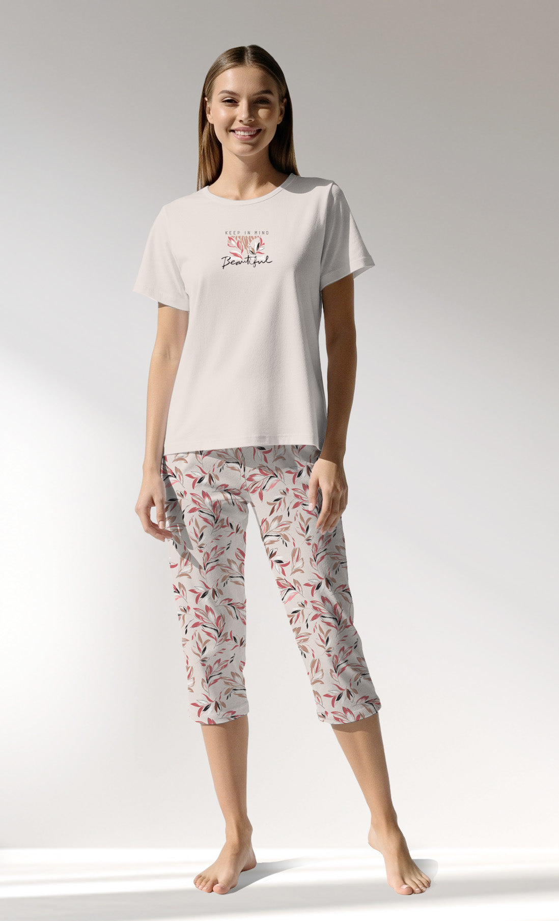 Woman Supreme ElegantLeav Capri Set - A-13-0002 - Image 1