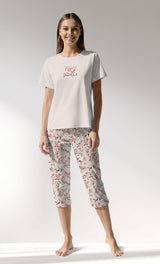 Woman Supreme ElegantLeav Capri Set - A-13-0002 - Image 1