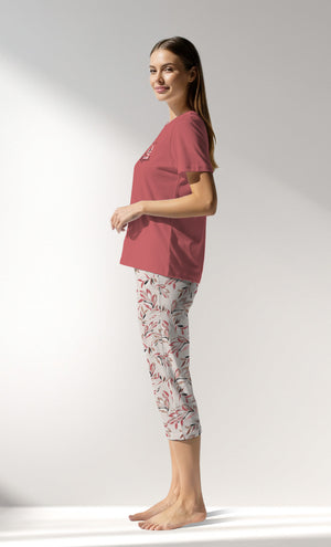 Woman Supreme ElegantLeav Capri Set - B-16-1431 - Image 2
