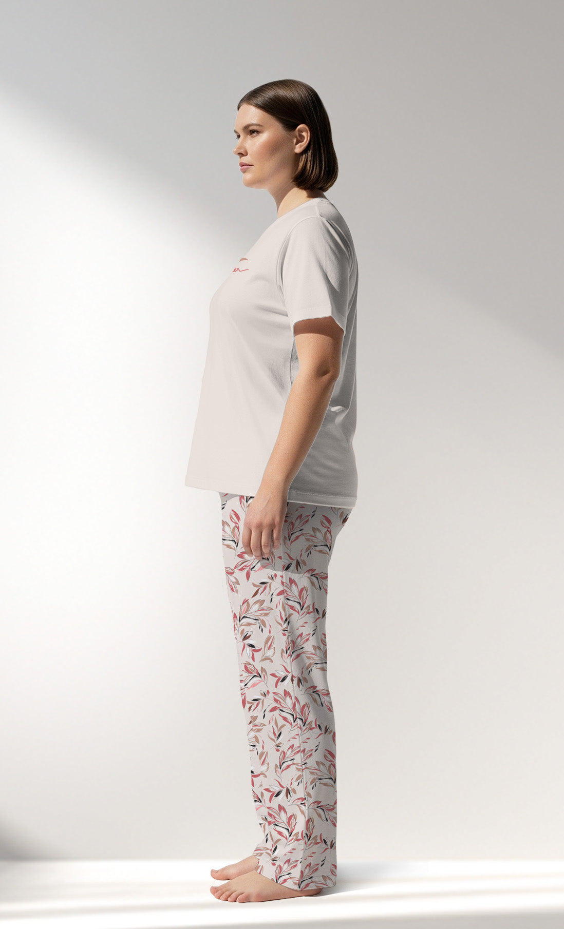 Woman Supreme Big Size ElegantLeav Pyjama Set - A-13-0002 - Image 2