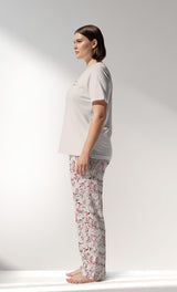 Woman Supreme Big Size ElegantLeav Pyjama Set - A-13-0002 - Image 2