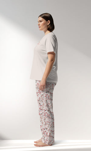 Woman Supreme Big Size ElegantLeav Pyjama Set - A-13-0002 - Image 2