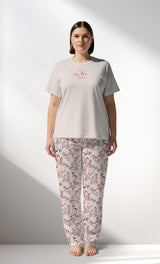 Woman Supreme Big Size ElegantLeav Pyjama Set - A-13-0002 - Image 1