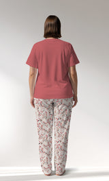 Woman Supreme Big Size ElegantLeav Pyjama Set - B-16-1431 - Image 3