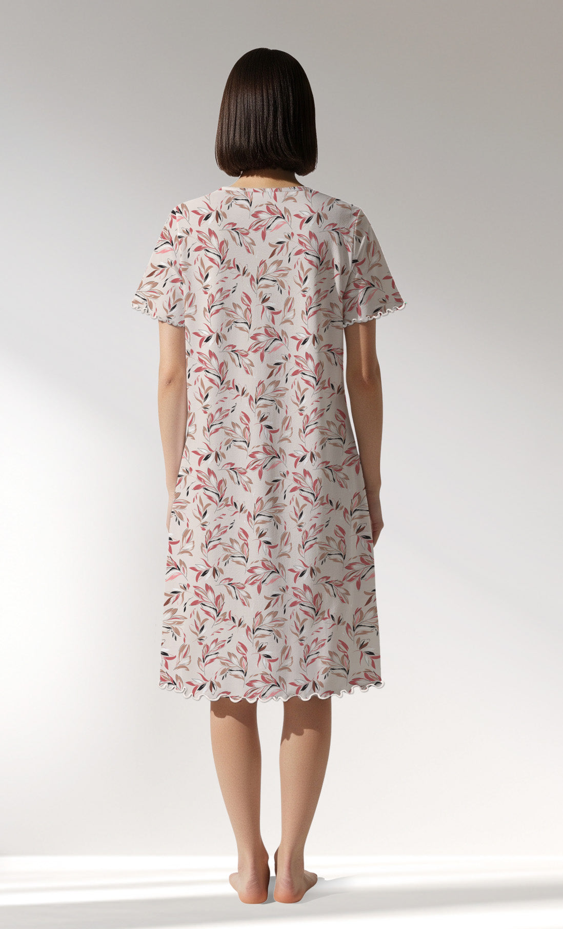 Woman Supreme ElegantLeav V Neck Tunic - ROTASYON - Image 3
