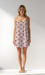 Woman Supreme BigHeart Thin Strap Tunic - ROTASYON (ACIK ZEMIN) - Image 1
