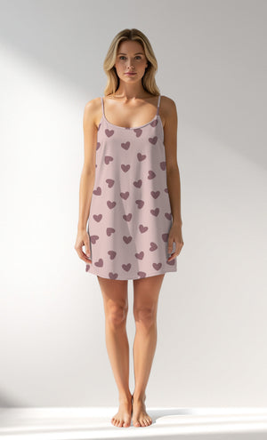 Woman Supreme BigHeart Thin Strap Tunic - ROTASYON (ACIK ZEMIN) - Image 1