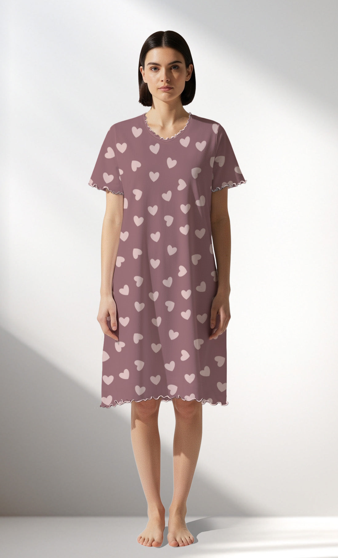 Woman Supreme BigHeart V Neck Tunic - ROTASYON (KOYUZ ZEMIN) - Image 1