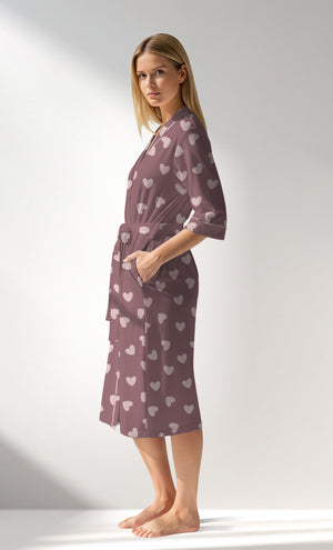 Woman Supreme BigHeart Dressing Gown - ROTASYON (KOYU ZEMIN) - Image 2