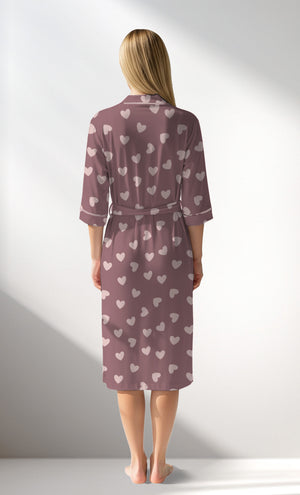 Woman Supreme BigHeart Dressing Gown - ROTASYON (KOYU ZEMIN) - Image 3