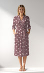 Woman Supreme BigHeart Dressing Gown - ROTASYON (KOYU ZEMIN) - Image 1