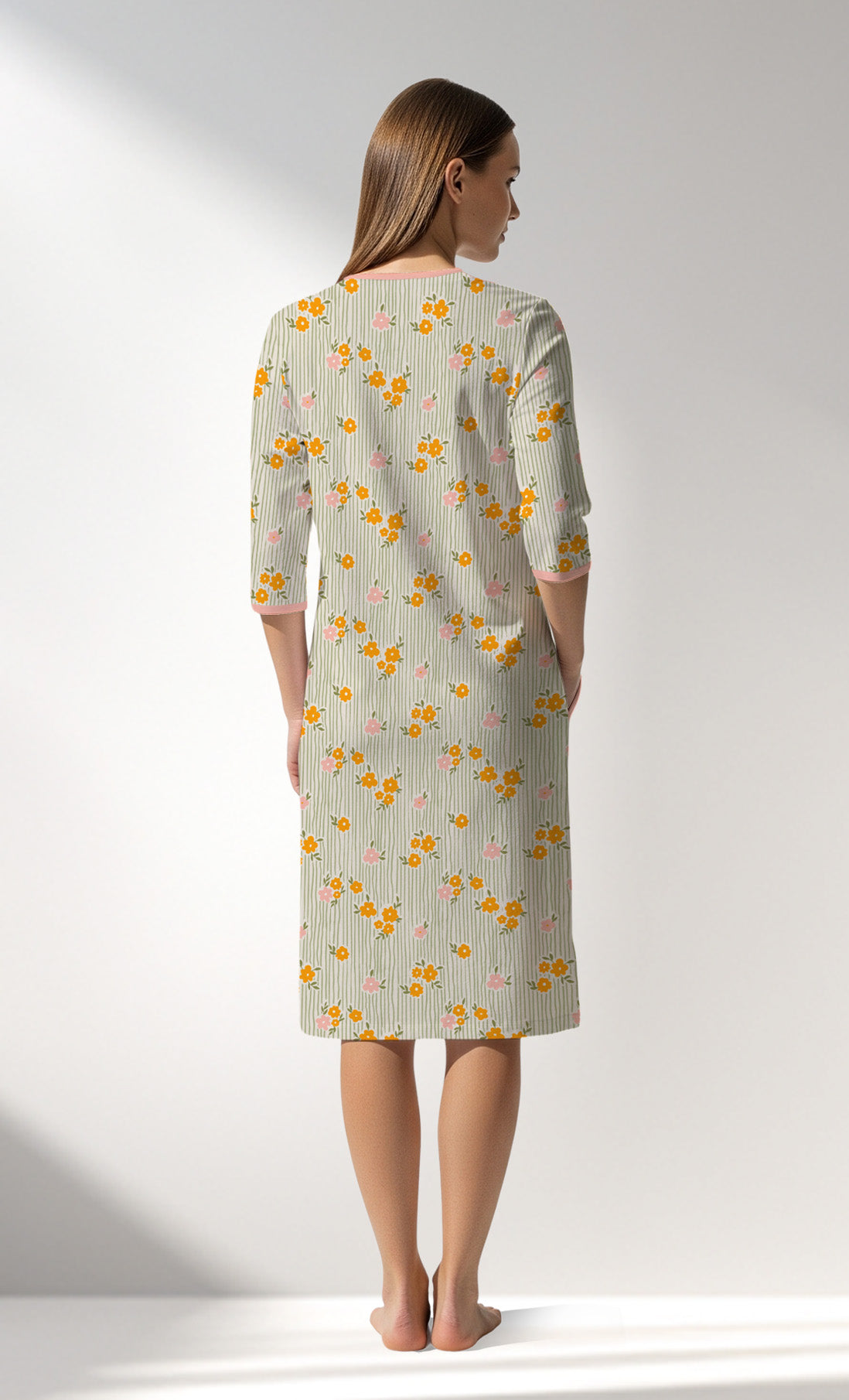Woman Supreme GreenGarden Home Dress - ROTASYON - Image 3