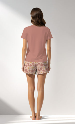 Woman Supreme RoseDown Short Set - 16-1522 - Image 3
