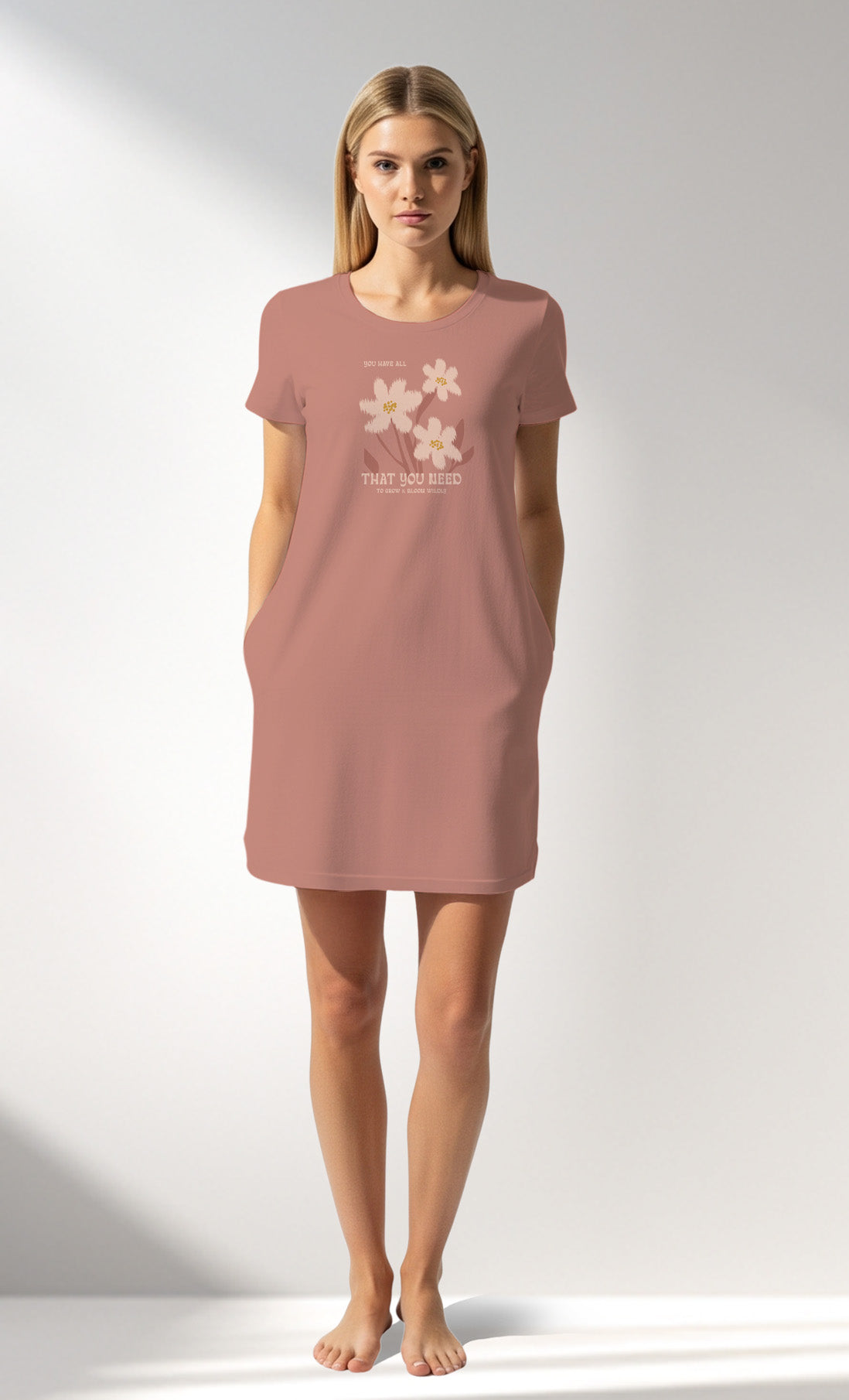 Woman Supreme RoseDown Pocket Detail Tunic - 16-1522 - Image 1