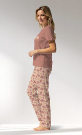 Woman Supreme RoseDown Pyjama Set - 16-1522 - Image 2
