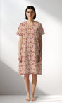 Woman Supreme RoseDown V Neck Tunic - ROTASYON - Image 1