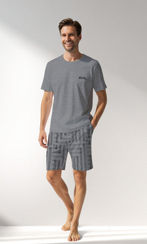 Man Supreme Strong Short Sleeve Short Set - G2 MELANJ - Image 1