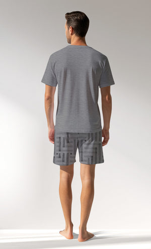 Man Supreme Strong V Neck Short Set - G2 MELANJ - Image 3