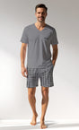 Man Supreme Strong V Neck Short Set - G2 MELANJ - Image 1