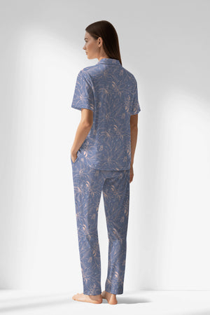 Woman Polyviscon Aurella Buttoned Pyjama Set - ROTASYON - Image 3