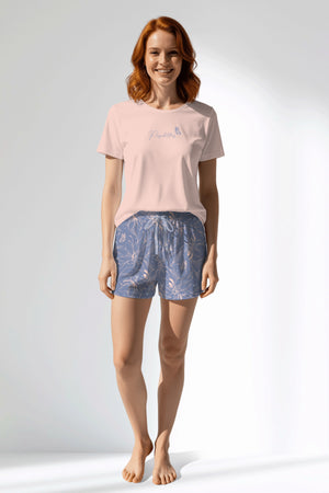 Woman Polyviscon Aurella Short Set - A-PEMBE - Image 1