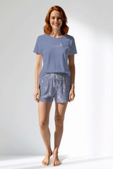 Woman Polyviscon Aurella Short Set - B-MOR - Image 1
