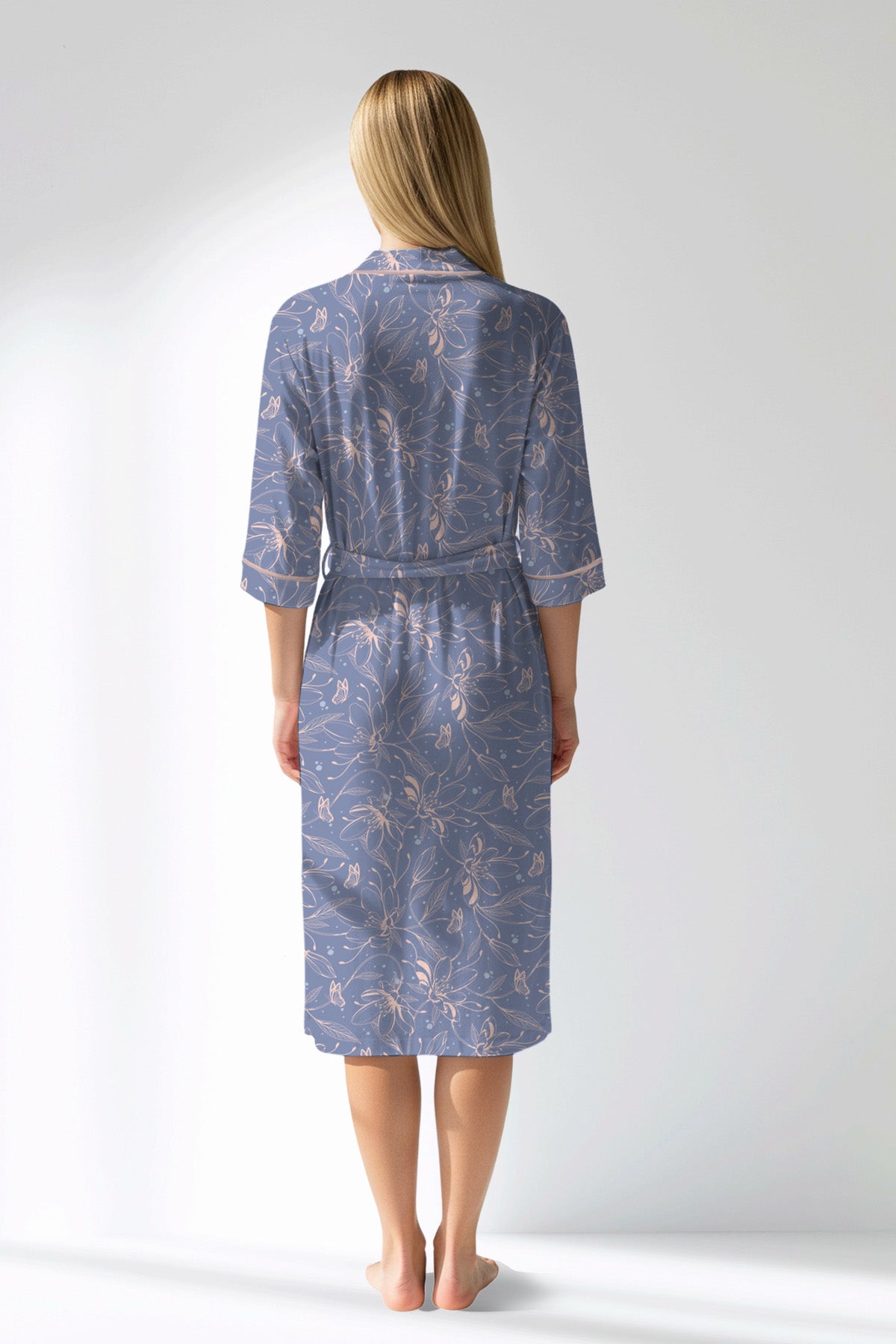 Woman Polyviscon Aurella Dressing Gown - ROTASYON - Image 3