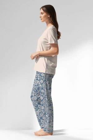 Woman Polyviscon Edelia Pyjama Set - B-PEMBE - Image 2