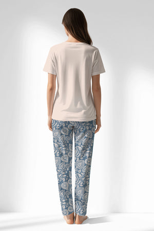 Woman Polyviscon Edelia Pyjama Set - B-PEMBE - Image 3