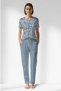 Woman Polyviscon Edelia Pocket Detail Pyjama Set - ROTASYON - Image 1