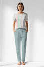 Woman Polyviscon Liner Pocket Detail Pyjama Set - ROTASYON - Image 1