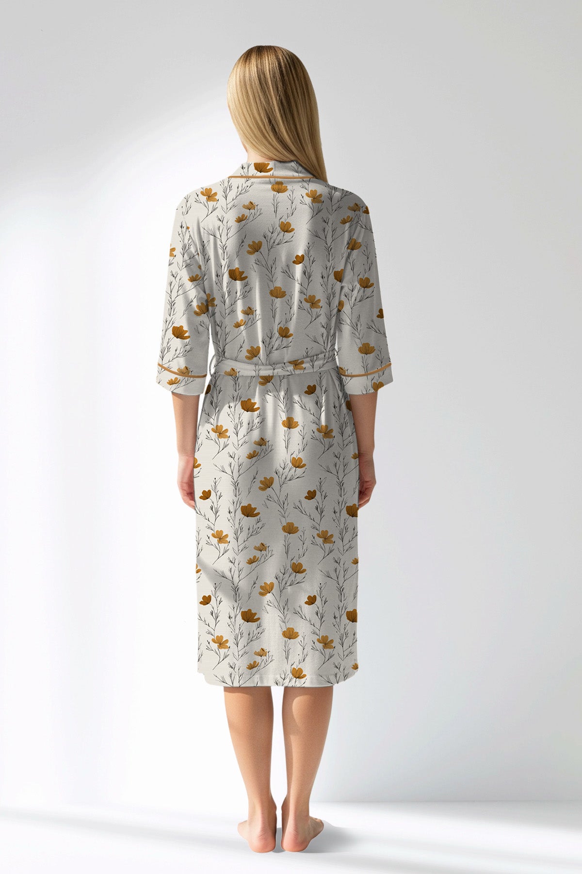 Woman Polyviscon Linora Dressing Gown - ROTASYON - Image 3
