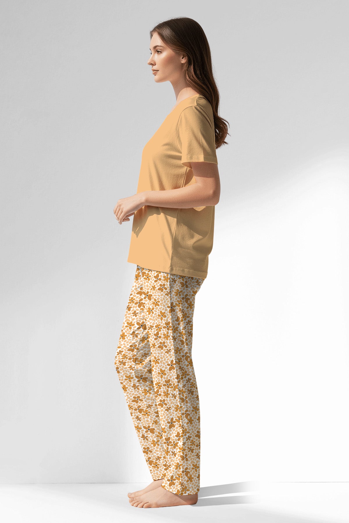 Woman Polyviscon Mellow Pyjama Set - SUNBURST - Image 2