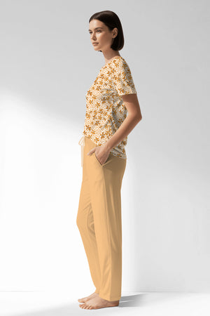 Woman Polyviscon Mellow Pocket Detail Pyjama Set - ROTASYON - Image 2