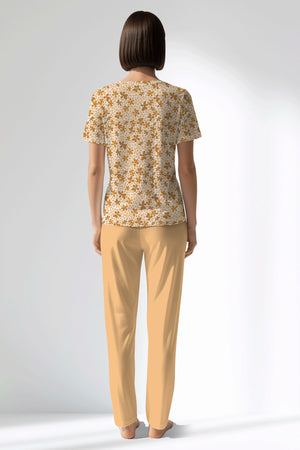 Woman Polyviscon Mellow Pocket Detail Pyjama Set - ROTASYON - Image 3